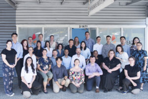 The Headache Neck and Jaw Clinic team outside the Greenslopes Clinic